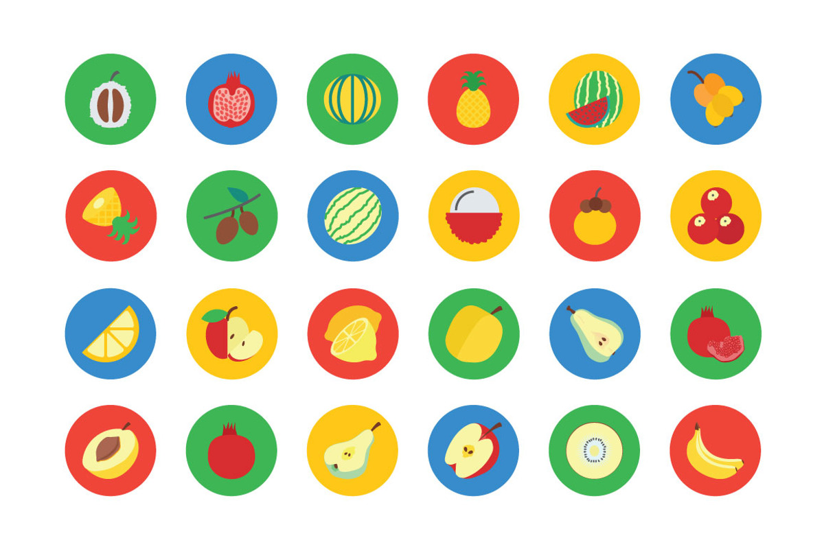 100+ Fruit and Vegetable Vector Icon preview 3