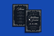 Eleganism Wedding Invitation, an Invitation Template by iDoodle Studio (Thumbnail 1 of 4)