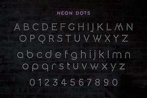 Neon Sign Font Collection