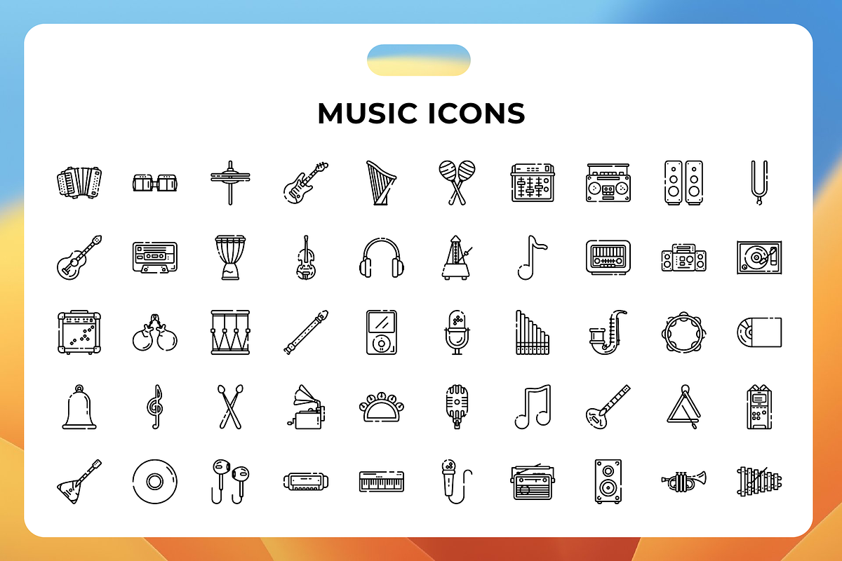 Music Icons, an Icon by Wencory