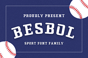 Besbol | Slab Serif Display, a Slab Serif Font by filosovis (Thumbnail 1 of 5)