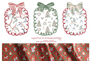 Christmas Joy Watercolor Collection, an Object Graphic by LenArt (Thumbnail 14 of 16)