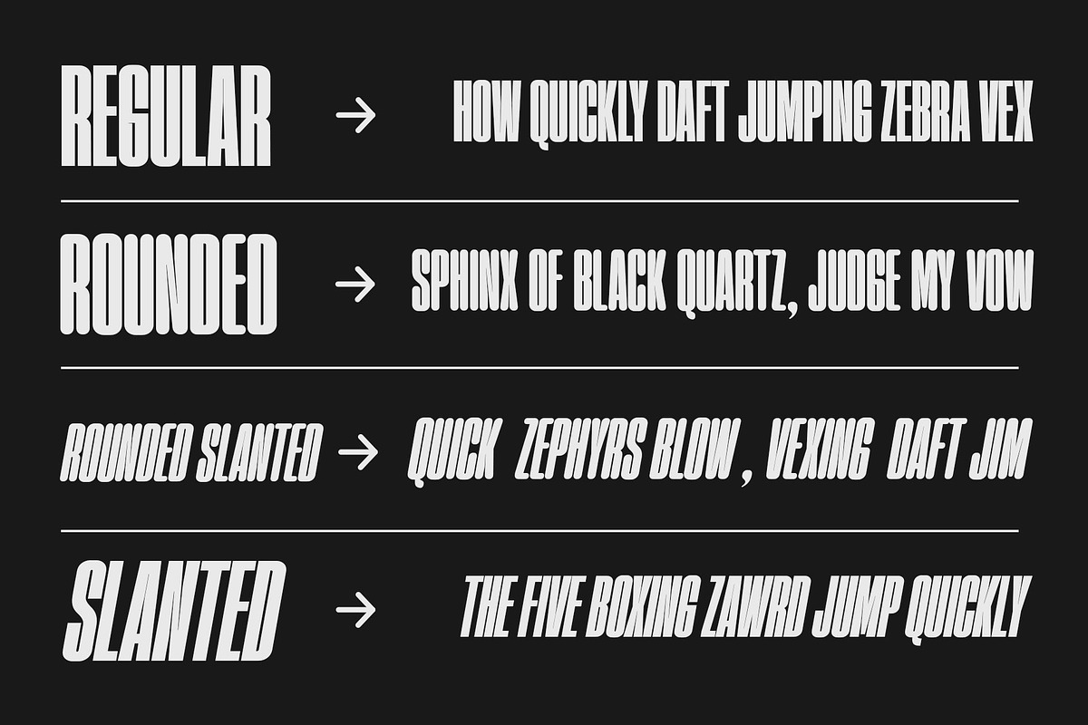Homura - Condensed, a Sans Serif Font by Arterfak Project (Photo 6 of 14)