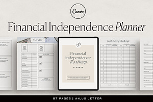 Financial Independence Planner Canva