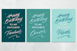 Astrology Birthday Cards Printable