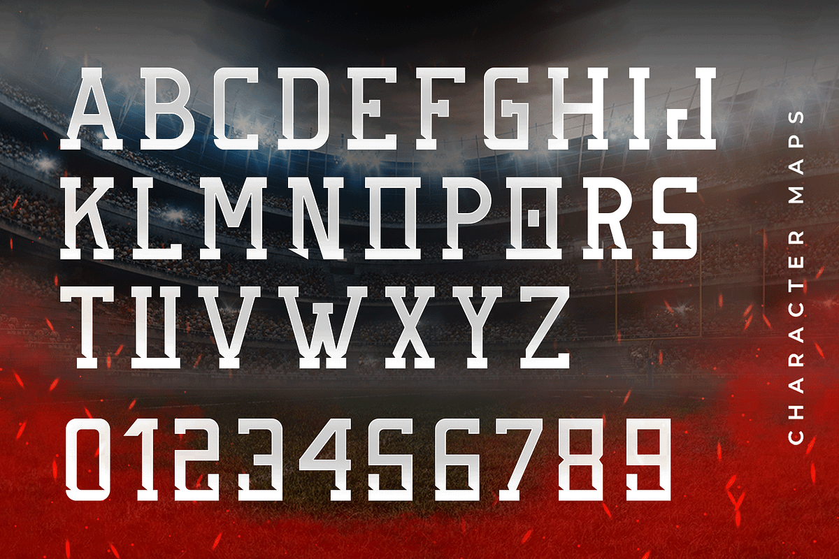 Champion-Modern Display Sports Font, a Serif Font by overlaytemplates (Photo 4 of 5)