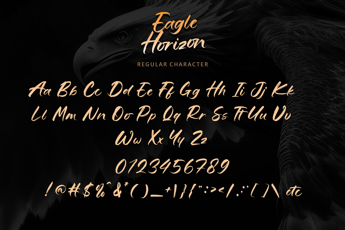 Eagle Horizon, a Handwritten Font by Letterara (Photo 10 of 13)