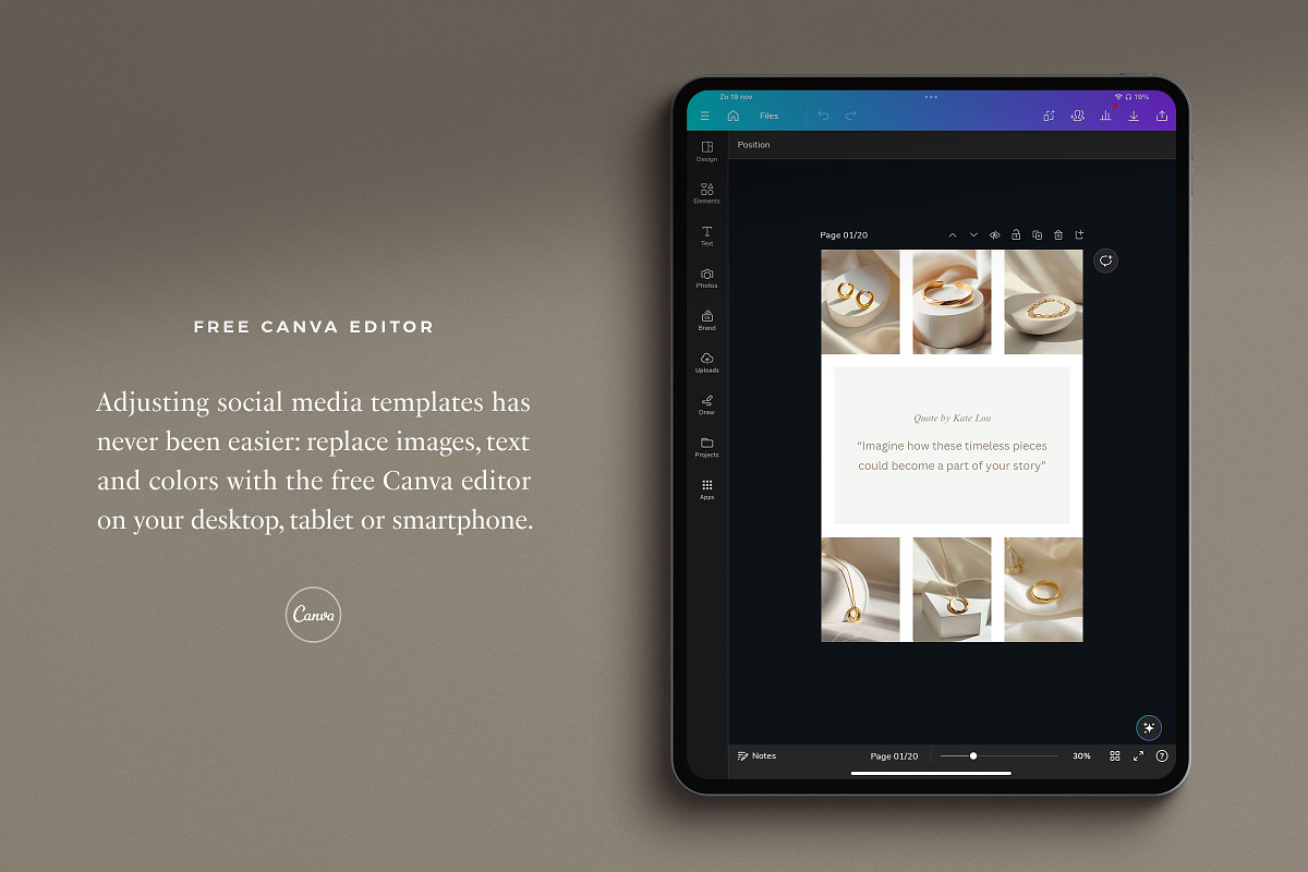 Kate Lou Social Media Kit, a Social Media Template by Ruben Stom (Photo 4 of 20)