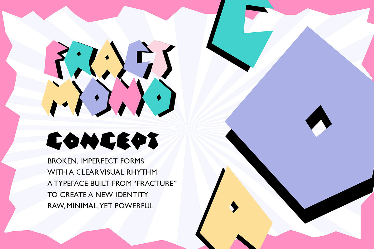 Fract Mono Font, a Handwritten Font by KengGraphic (Photo 2 of 11)