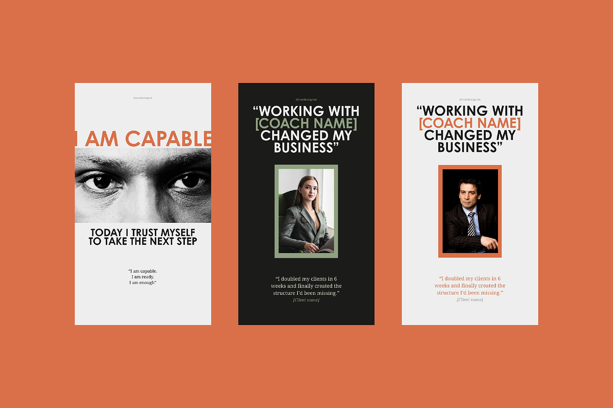 Coaches Instagram Pack | Canva preview 7