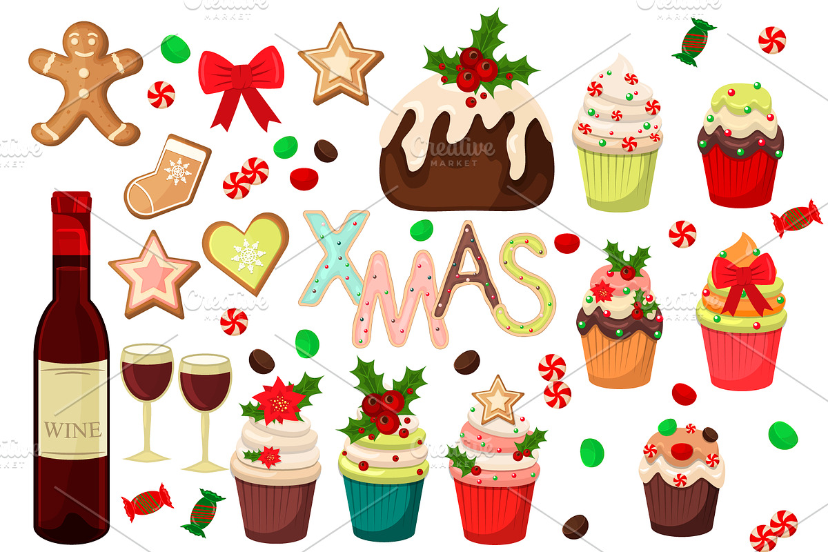 Gingerbread Christmas, a Decorative Illustration by Iryna Danyliuk (Photo 2 of 2)