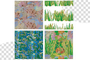 Kids Crayon Forest Seasons Seamless, a Pattern Graphic by Lucyinyourheart (Thumbnail 5 of 10)