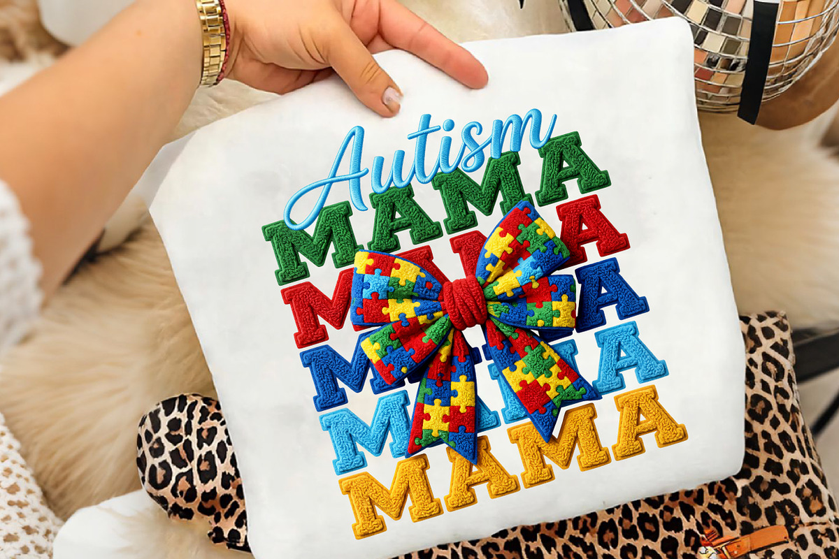 Faux Yarn Autism Awareness PNG, an Illustration by CreationArt (Photo 4 of 8)