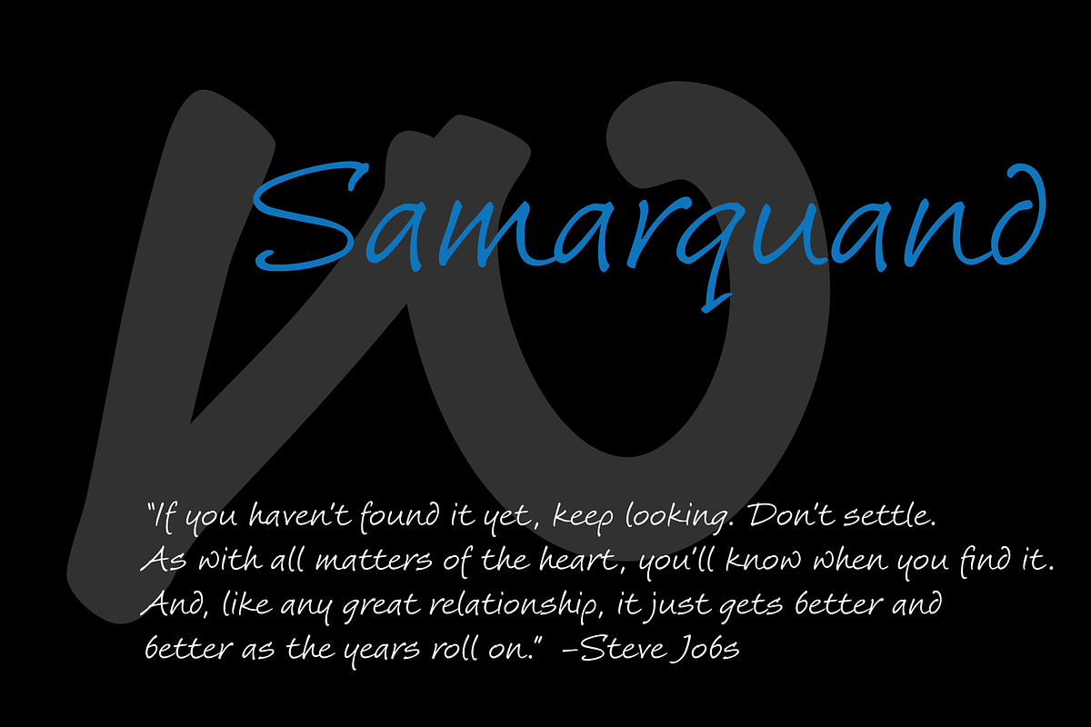 Samarquand, a Handwritten Font by BluHead Studio (Photo 3 of 7)