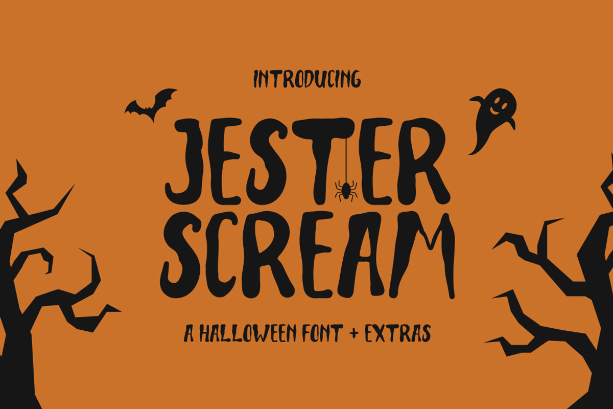 Jester Scream | a halloween font, a Handwritten Font by Beautypes (Photo 1 of 7)