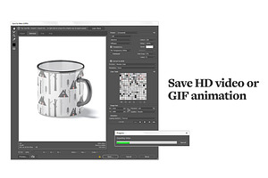 Enamel Mug Animated Mockup 10oz