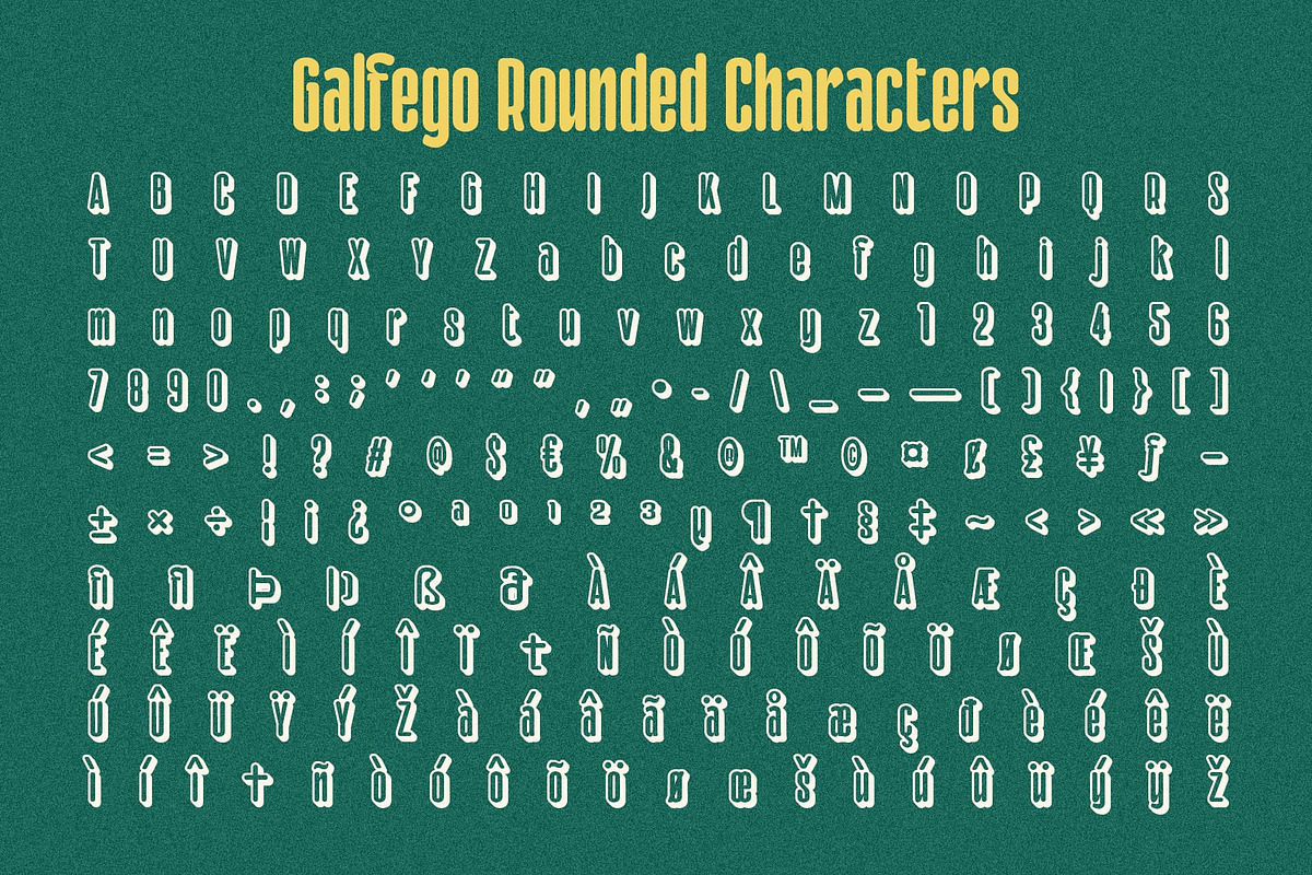 Galfego Rounded 3D, a Sans Serif Font by Craft Supply Co. (Photo 8 of 8)