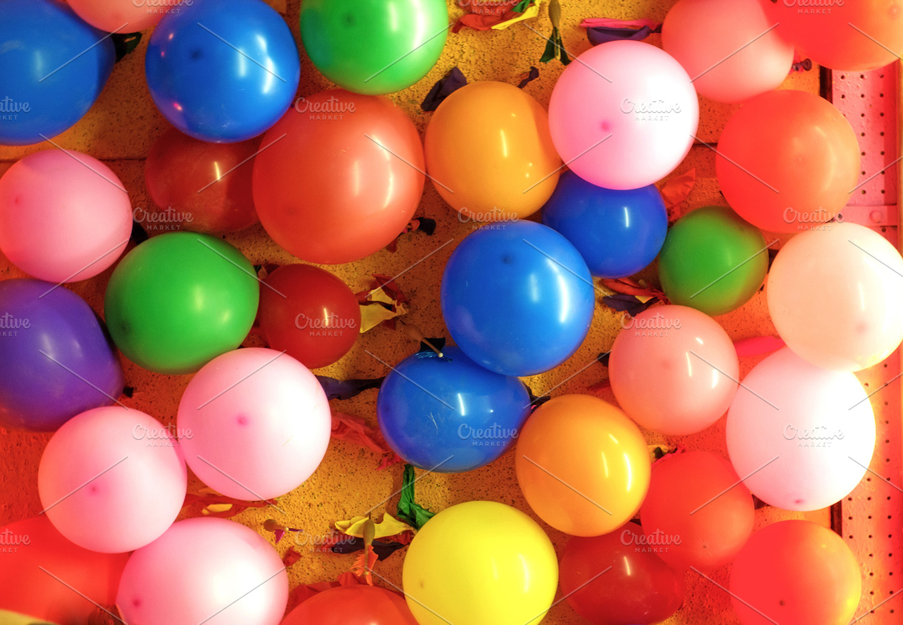 Balloons background featuring colorful, balloons, and christmas
