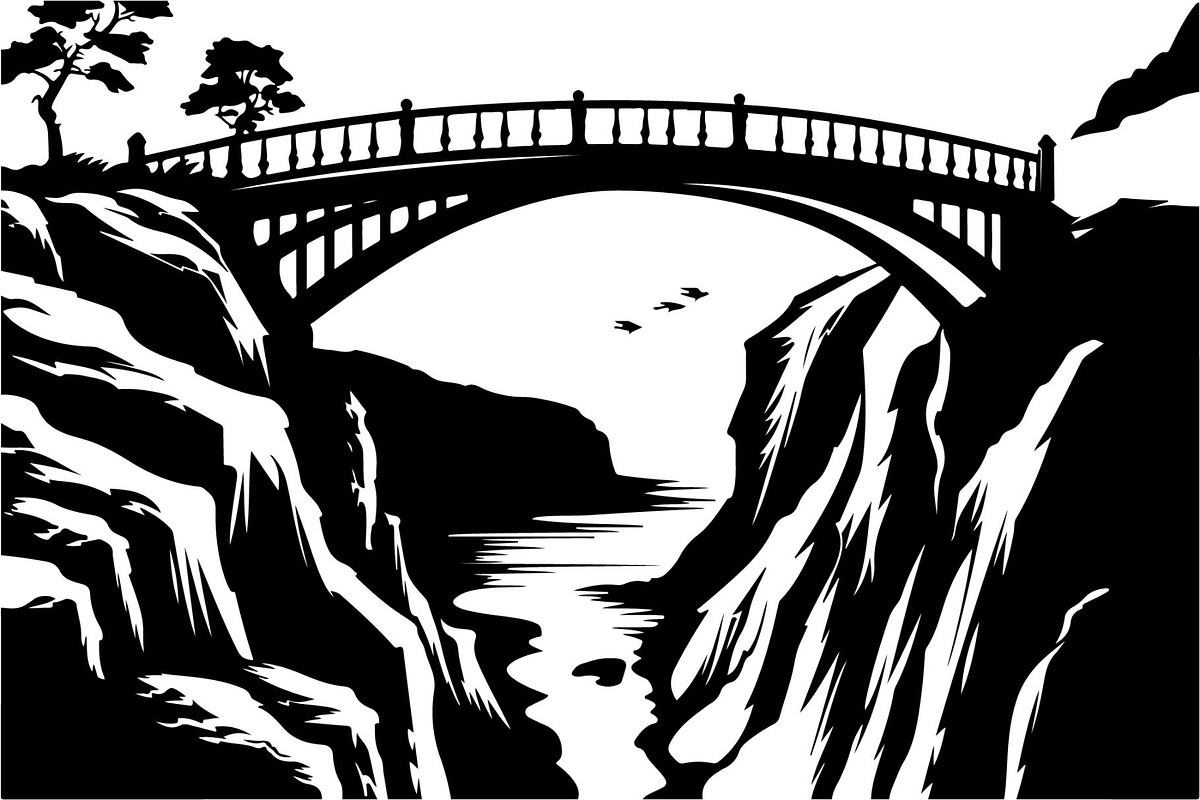 Mountain Valley Landscape SVG Bundle, an Object Graphic by Designer_Momina (Photo 15 of 16)