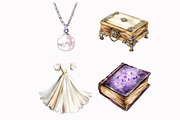 Watercolor Day & Midnight Clipart, an Illustration by Design Market (Thumbnail 5 of 5)