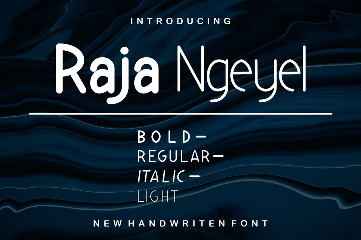 RajaNgeyel, a Handwritten Font by Auliacreative (Photo 4 of 4)