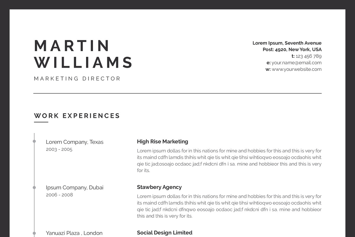 Resume CV, a Resume Template by UX-group (Photo 6 of 7)