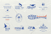 Ocean | Logo & Illustration Kit, a Branding & Logo Template by KetteCreate (Thumbnail 1 of 20)