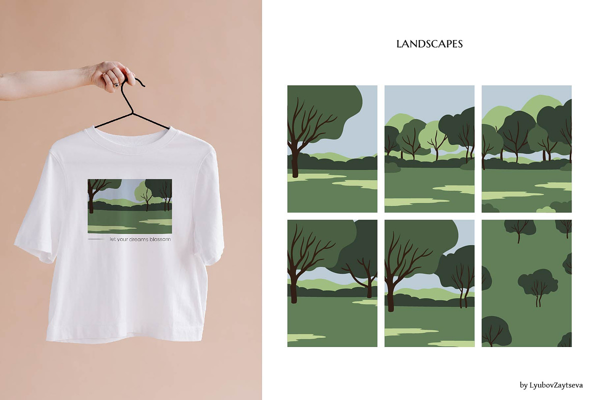 Farmer Market & Park People Scenes, a Person Illustration by LyubovZaytseva (Photo 13 of 24)