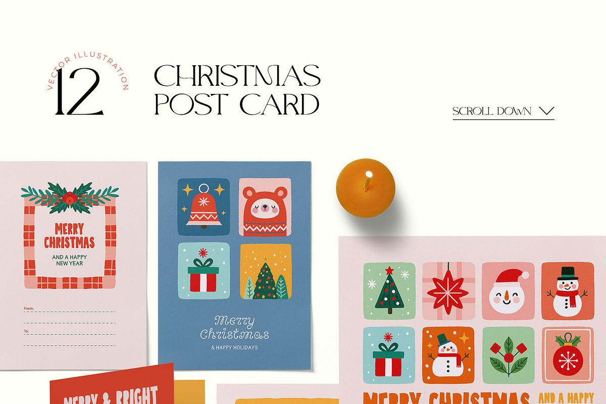 Christmas Illustration Clipart Kit, a Seasonal Illustration by Leleka.Store (Photo 15 of 15)