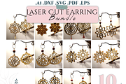 75 Lasercut EARRING FILE SVG BUNDLE, an Object Graphic by Pixelkrafter (Thumbnail 1 of 9)