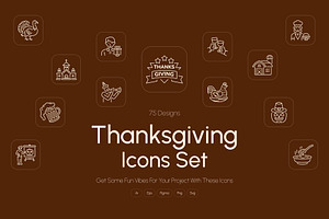 Thanksgiving Icons Collection, an Outline Icon by Prosymbols