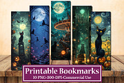Whimsical Kitty Printable Bookmarks, an Illustration by Rose Art (Thumbnail 1 of 2)