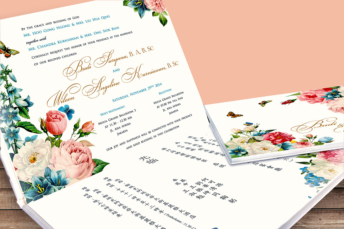 FLOWER WEDDING INVITATION SUITES, an Invitation Template by Totem Invitation House (Photo 4 of 4)