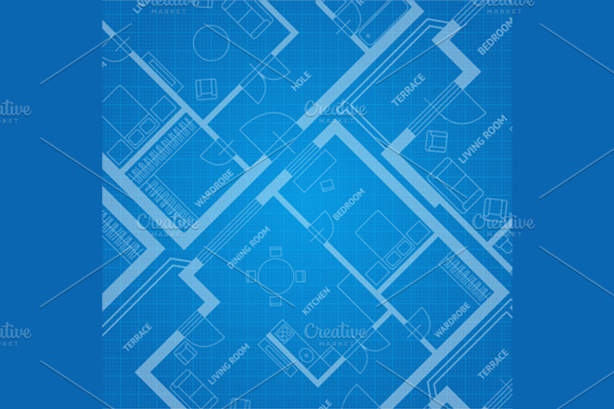 Vector plan blue print., an Illustration by Vector and Templates