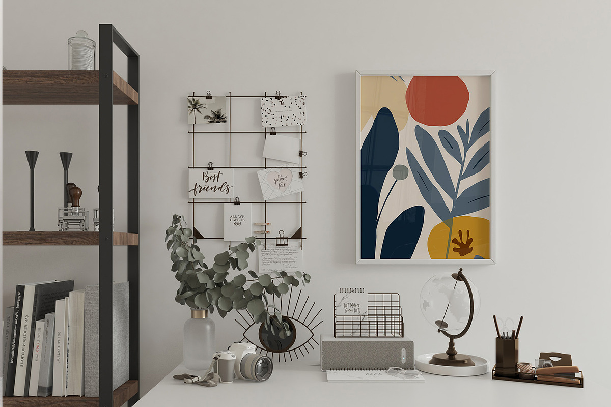 Blooming Floral Abstract Art Print, a Decorative Illustration by Vibrand Studio (Photo 13 of 13)