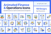 Animated Finance and Operations, a Duotone Icon by Creative Stall (Thumbnail 1 of 5)