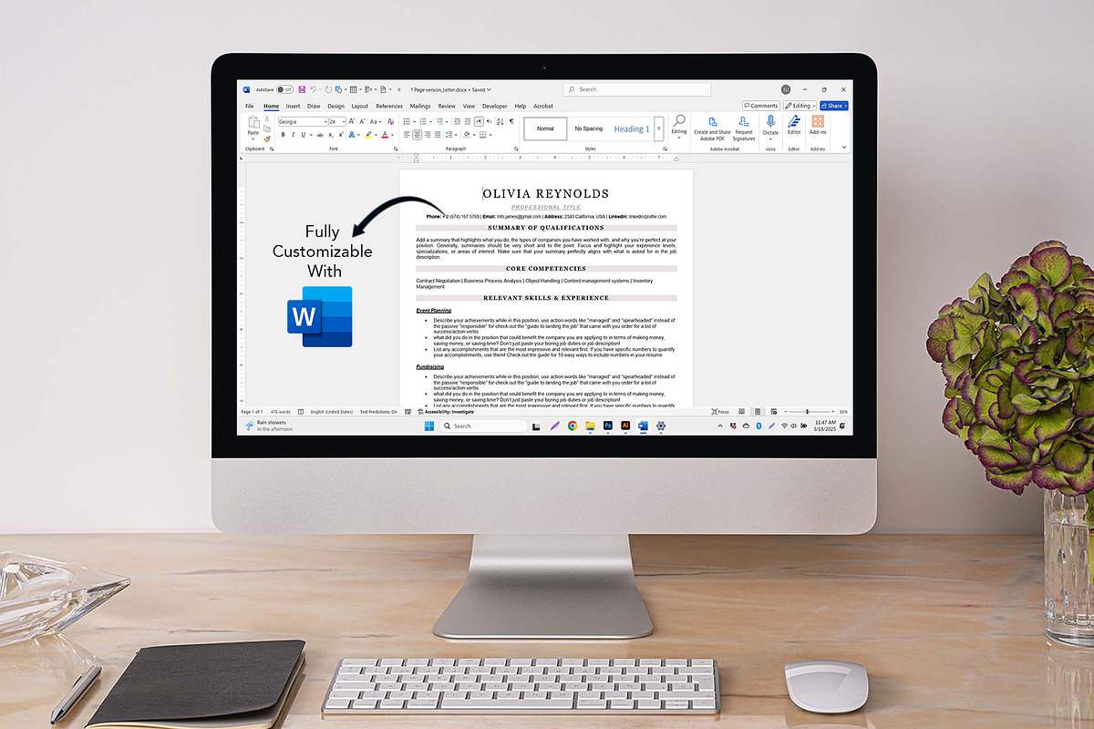 ATS resume template preview 4