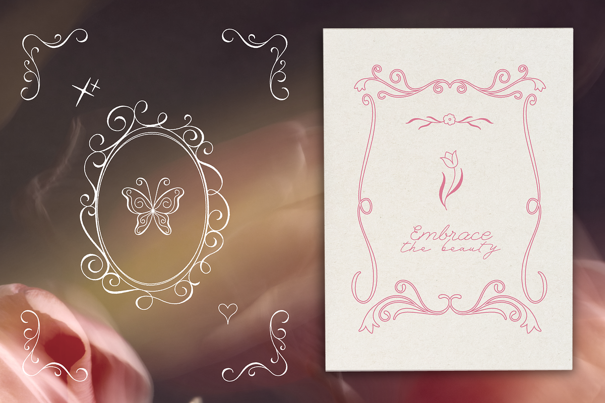 Curly Flourish Frames & Borders, an Object Graphic by venimo (Photo 8 of 15)