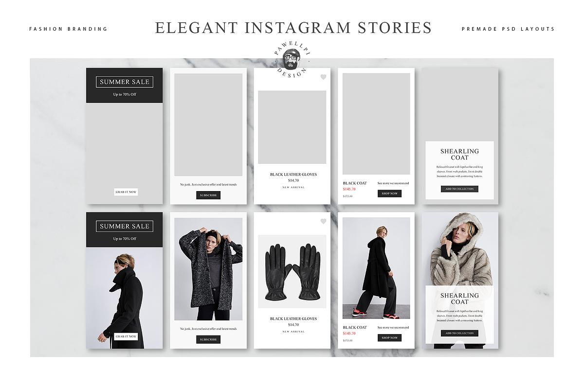 ELEGANT INSTAGRAM STORIES, a Social Media Template by pawellpi (Photo 22 of 26)