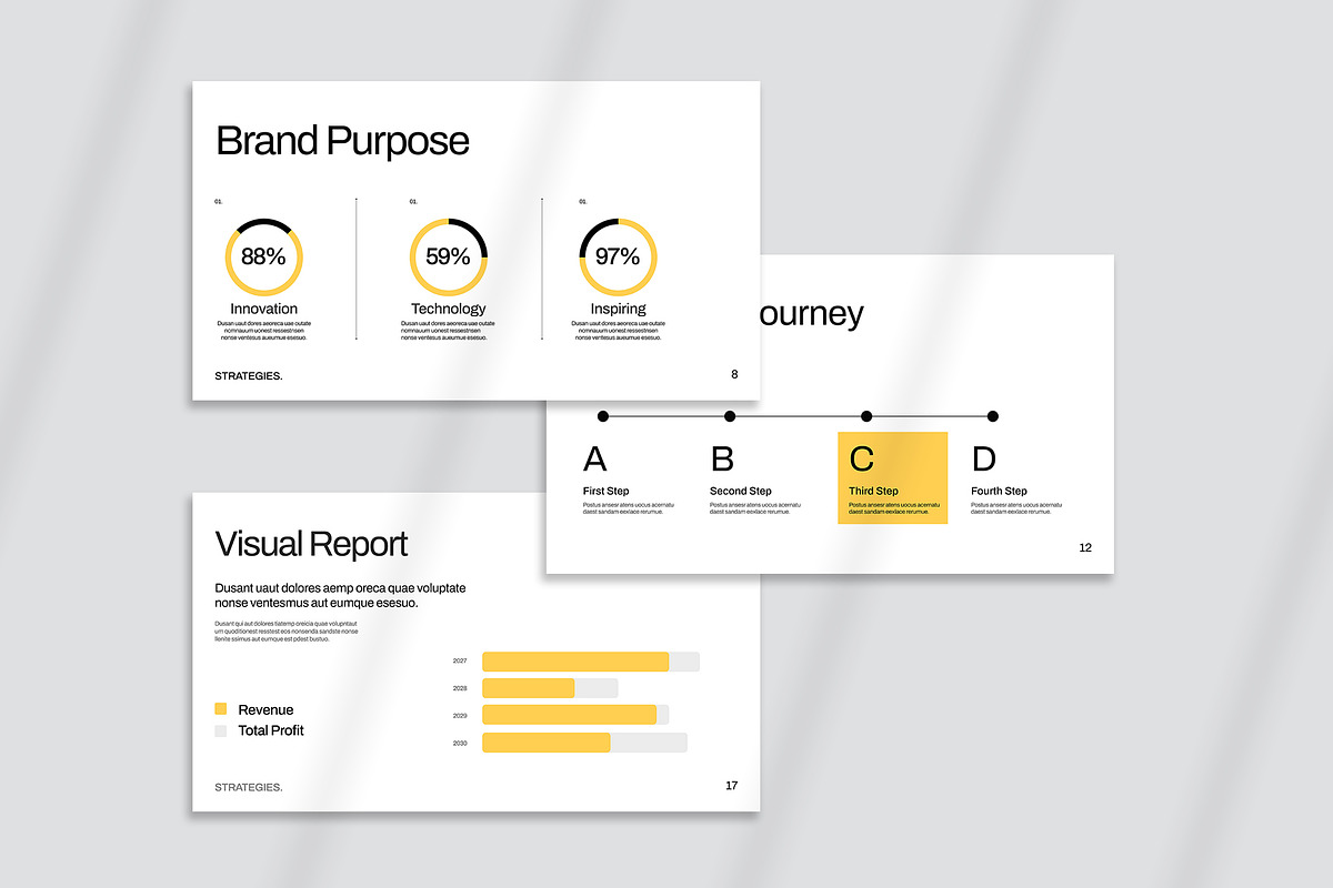 Brand Strategy Presentation Template, a Presentation Template by Oriofix (Photo 5 of 11)