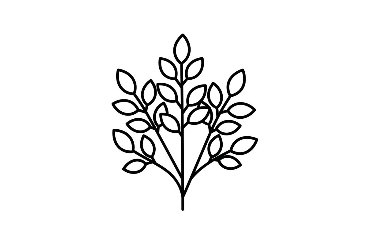 Minimal Abstract Leaves Line Art, an Illustration by musafir_fashion (Photo 8 of 11)