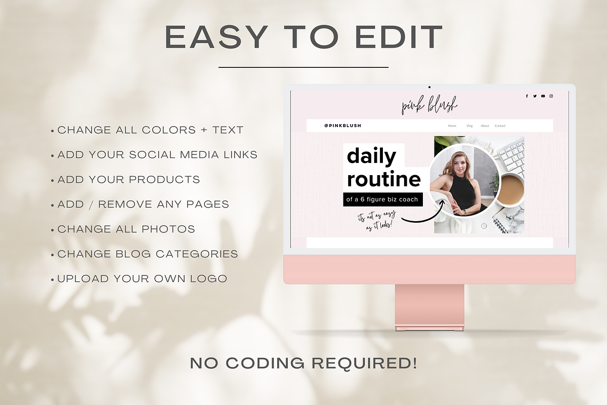 Wix Template Design for Coaches, a Websites & App Template by Cosmic Design (Photo 4 of 8)