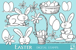 EASTER - Digital Stamps / Brushes