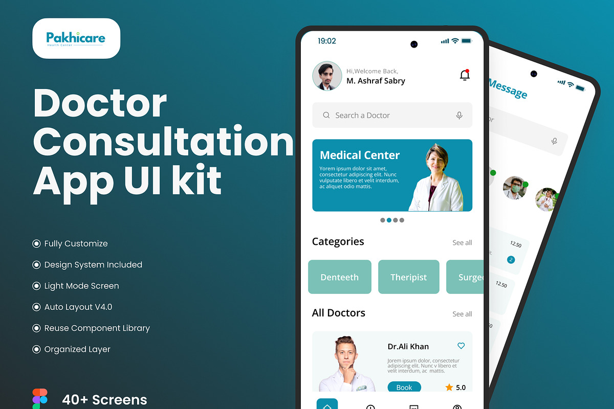 Pakhicare - Appointment App UI Kit, an UI Kit Template by piyush608 (Photo 4 of 7)