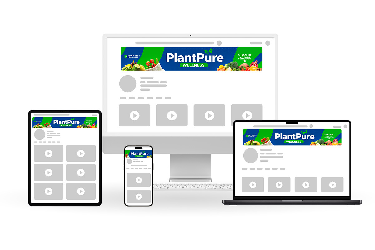 Healthy foods youtube banner, a Social Media Template by Vaughn Studios (Photo 3 of 5)