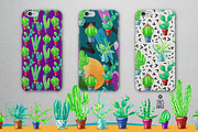 Green Madness-Watercolor Succulents, an Illustration by Stella's Graphic Supply (Thumbnail 5 of 6)