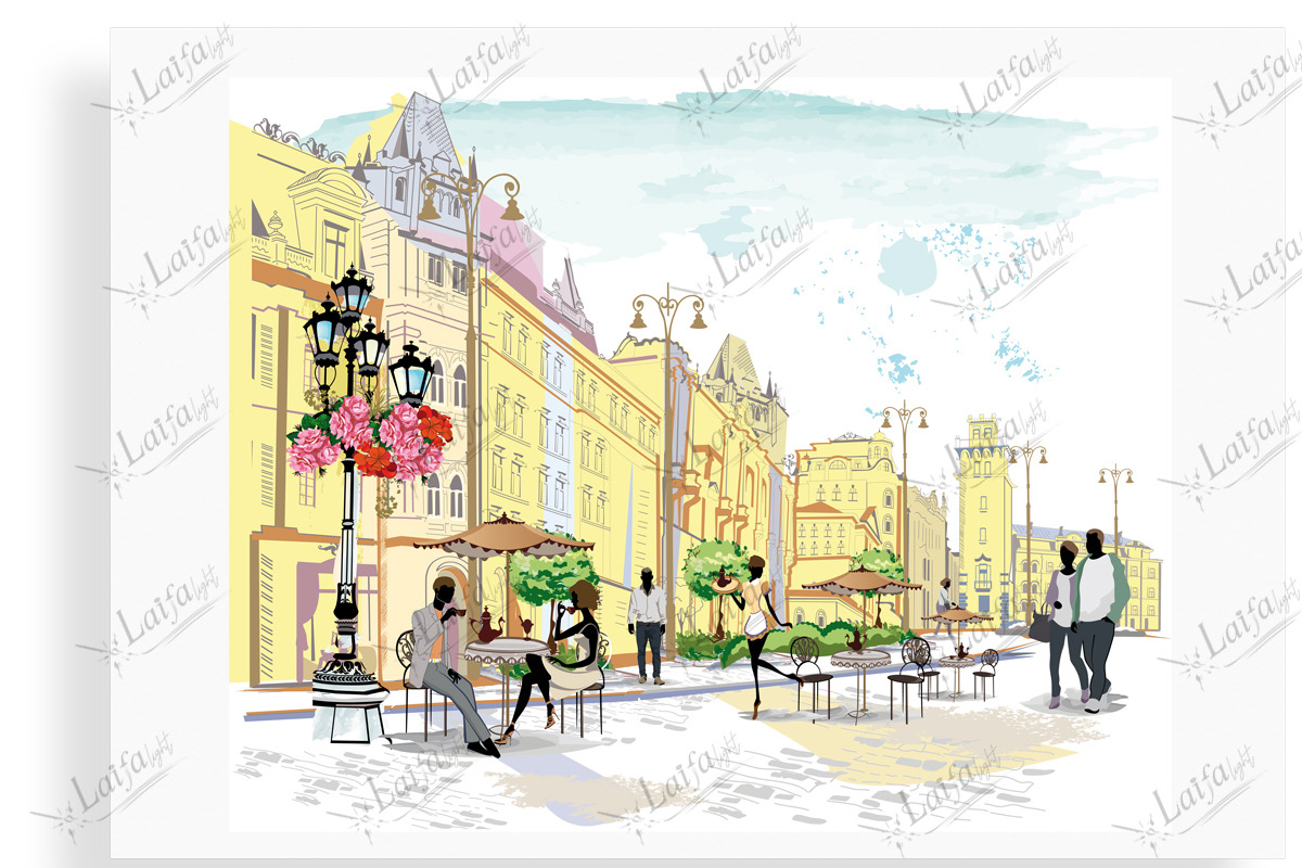 Series of streets with people, a Food Illustration by Laifalight (Photo 4 of 5)