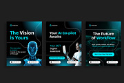 AI Assistant Instagram Carousel, a Social Media Template by Jiwstudio (Thumbnail 4 of 4)