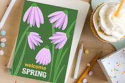 Hello Spring - set posters with, a Card Template by Tati_Kli (Thumbnail 4 of 5)