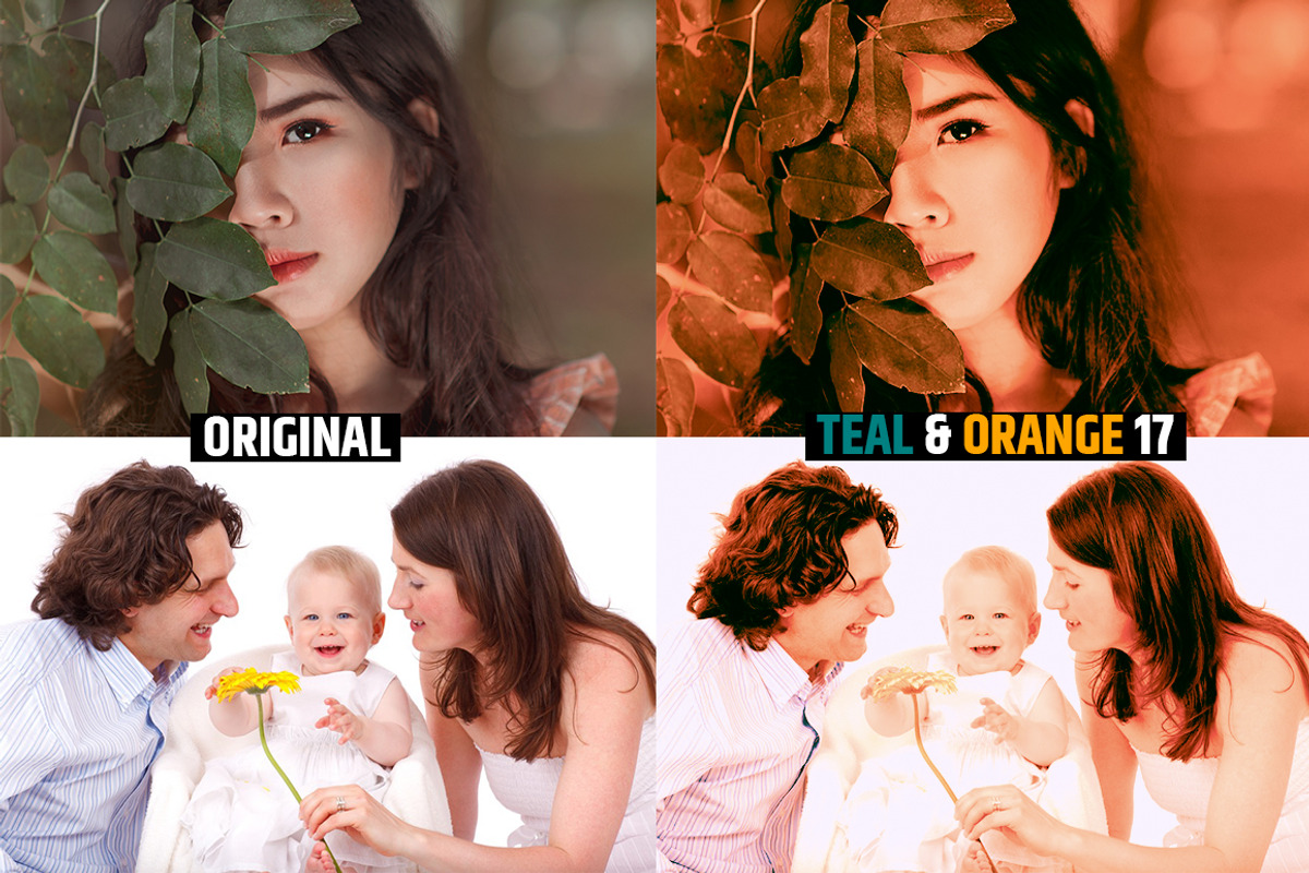Orange & Teal 30 Cinematic FILM LUTS, a Plug-in Add-On by WeLovePresets (Photo 19 of 61)